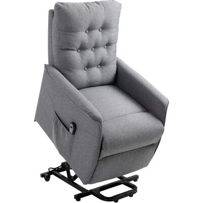 HOMCOM Fauteuil Relax Électrique Gris - Fauteuil Relevable - Publicité HOMCOM Fauteuil Relax Électrique Gris - Fauteuil Relevable - Publicité