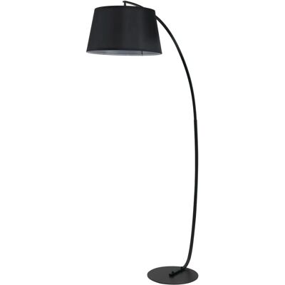 Lámpara de Pie HOMCOM - Arco Moderno de Metal - Base de Lino Negro Lámpara de Pie HOMCOM - Arco Moderno de Metal - Base de Lino Negro
