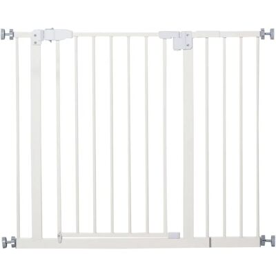 Puerta de Seguridad para Mascotas PawHut - Ancho ajustable 74-97,5 cm, Doble bloqueo, Cierre automático Puerta de Seguridad para Mascotas PawHut - Ancho ajustable 74-97,5 cm, Doble bloqueo, Cierre automático
