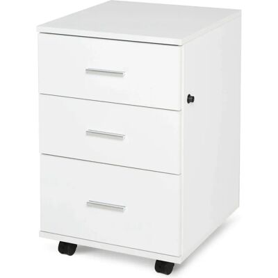 Armoire de rangement HOMCOM - 40x41.5x61.5cm Blanc avec Serrure - Publicité Armoire de rangement HOMCOM - 40x41.5x61.5cm Blanc avec Serrure - Publicité