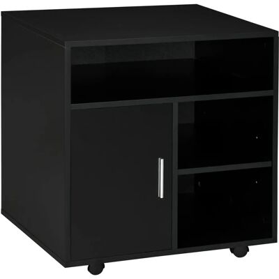 HOMCOM Rangement de Bureau Mobile - Noir - Armoire de Bureau - Publicité HOMCOM Rangement de Bureau Mobile - Noir - Armoire de Bureau - Publicité