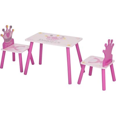 Set Tavolo e Sedie per Bambini - HOMCOM - Rosa - Arredo per Bambini Set Tavolo e Sedie per Bambini - HOMCOM - Rosa - Arredo per Bambini