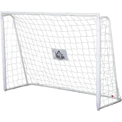 HOMCOM But de football - Réseau d'entraînement 186L x 62l x 123H cm - Châssis métal PE - Ancrages et outils inclus - Publicité HOMCOM But de football - Réseau d'entraînement 186L x 62l x 123H cm - Châssis métal PE - Ancrages et outils inclus - Publicité
