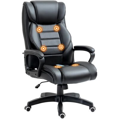 Chaise de Bureau Vinsetto avec Massage, Hauteur Réglable, Rotation 360° - Chaise de Bureau - Publicité Chaise de Bureau Vinsetto avec Massage, Hauteur Réglable, Rotation 360° - Chaise de Bureau - Publicité