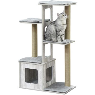 PawHut - D30-318 - Sisal naturale - 6 cuscini - Albero per gatti PawHut - D30-318 - Sisal naturale - 6 cuscini - Albero per gatti