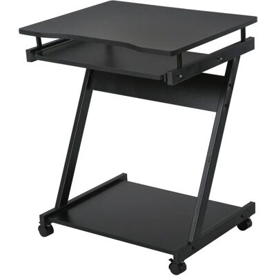HOMCOM Bureau avec Etagère de Rangement et Clavier Coulissant - Moderne - Publicité HOMCOM Bureau avec Etagère de Rangement et Clavier Coulissant - Moderne - Publicité