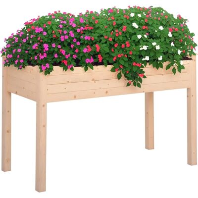 Jardinière surélevée Outsunny - Bois de sapin durable - Publicité Jardinière surélevée Outsunny - Bois de sapin durable - Publicité