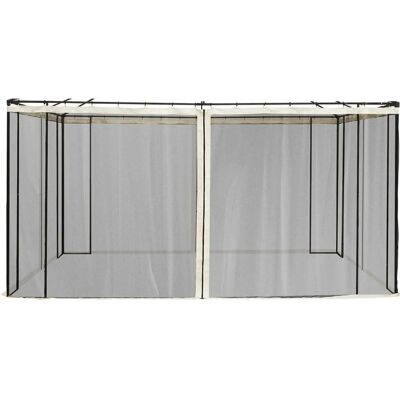Ensemble de Moustiquaires de Jardin Outsunny 3x4m - 4 Filets à Zip - Publicité Ensemble de Moustiquaires de Jardin Outsunny 3x4m - 4 Filets à Zip - Publicité