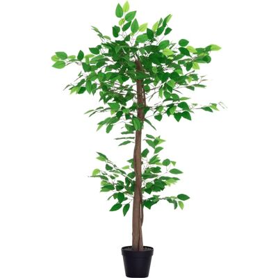 Arbre Artificiel Ficus Outsunny 1,2m - Naturel Intérieur Extérieur - Publicité Arbre Artificiel Ficus Outsunny 1,2m - Naturel Intérieur Extérieur - Publicité