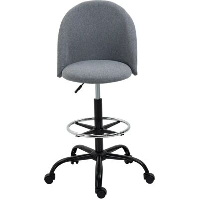 Chaise de Bureau Vinsetto à Hauteur Réglable - Gris - Publicité Chaise de Bureau Vinsetto à Hauteur Réglable - Gris - Publicité