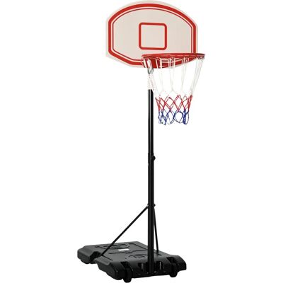 HOMCOM Aro de Baloncesto Ajustable y Portátil - 2,1-2,5 m HOMCOM Aro de Baloncesto Ajustable y Portátil - 2,1-2,5 m