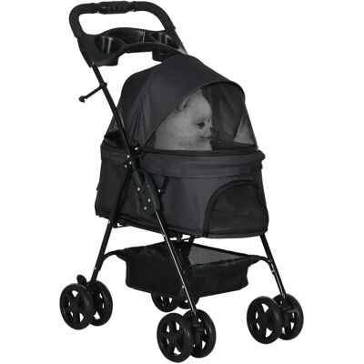 PawHut Poussette pour Animaux - Pliable avec Tente & Rangement - Publicité PawHut Poussette pour Animaux - Pliable avec Tente & Rangement - Publicité