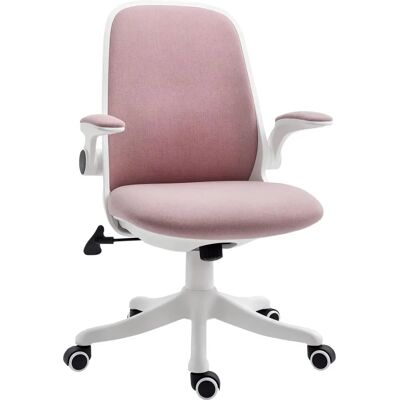 Chaise de bureau rose réglable pivotante 360° Vinsetto - Publicité Chaise de bureau rose réglable pivotante 360° Vinsetto - Publicité