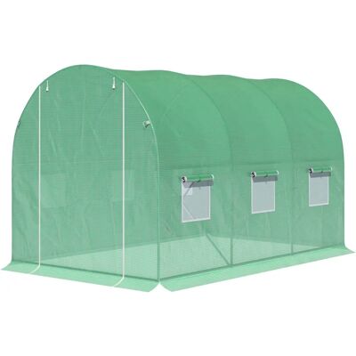 Serra da giardino Outsunny - 6m², Struttura rinforzata, Porta con zip Serra da giardino Outsunny - 6m², Struttura rinforzata, Porta con zip