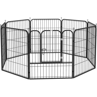 PawHut Enclos en Acier avec Porte Verrouillable - Animaux - Publicité PawHut Enclos en Acier avec Porte Verrouillable - Animaux - Publicité