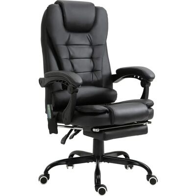 Chaise de Bureau Vinsetto avec Massage - Réglable, Inclinaison - Noir - Publicité Chaise de Bureau Vinsetto avec Massage - Réglable, Inclinaison - Noir - Publicité