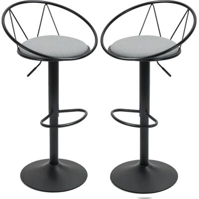 HOMCOM Set mit 2 Neo-Retro Barhockern - Höhenverstellbar & Drehbar HOMCOM Set mit 2 Neo-Retro Barhockern - Höhenverstellbar & Drehbar