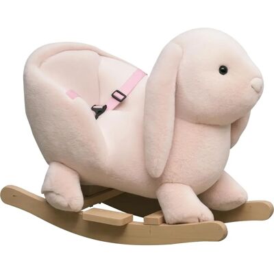 HOMCOM Jouet à Bascule Lapin Bébé - Siège & Son - 18-36 mois - Publicité HOMCOM Jouet à Bascule Lapin Bébé - Siège & Son - 18-36 mois - Publicité