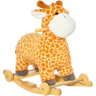 HOMCOM Jouet à Bascule Giraffe et Porteur 2 en 1 avec Sonore - Publicité HOMCOM Jouet à Bascule Giraffe et Porteur 2 en 1 avec Sonore - Publicité