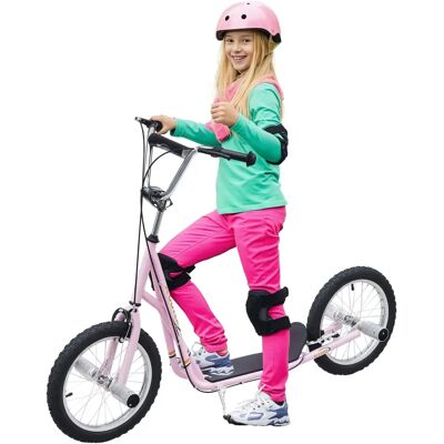 Trottinette freestyle en acier HOMCOM avec roues pneumatiques - Enfants et adultes - Publicité Trottinette freestyle en acier HOMCOM avec roues pneumatiques - Enfants et adultes - Publicité