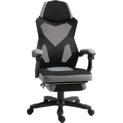 Sedia Gaming Vinsetto - Regolabile, Girevole 360°, Reclinabile, Poggiapiedi Sedia Gaming Vinsetto - Regolabile, Girevole 360°, Reclinabile, Poggiapiedi