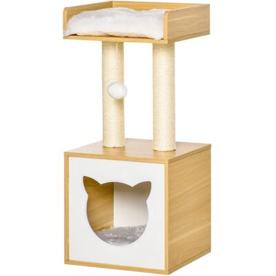 Arbre à chat PawHut - Multi-niveaux avec sisal et peluche - Publicité Arbre à chat PawHut - Multi-niveaux avec sisal et peluche - Publicité
