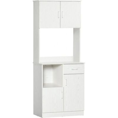 HOMCOM Armoire de Cuisine Blanche - Grand Espace de Rangement & Surface - Cuisine - Publicité HOMCOM Armoire de Cuisine Blanche - Grand Espace de Rangement & Surface - Cuisine - Publicité