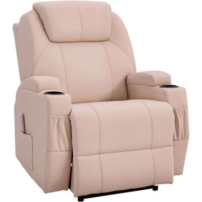 Fauteuil de massage électrique HOMCOM - Inclinaison, Repose-pied - Publicité Fauteuil de massage électrique HOMCOM - Inclinaison, Repose-pied - Publicité
