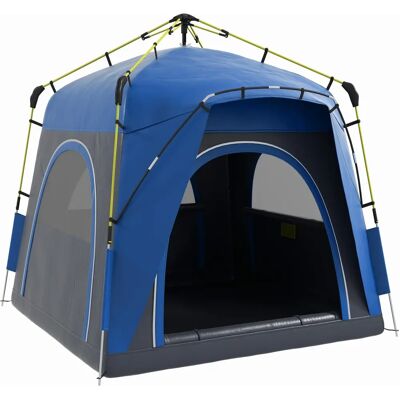 Tenda da campeggio familiare Outsunny - Impermeabile 4 persone Tenda da campeggio familiare Outsunny - Impermeabile 4 persone