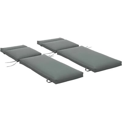Outsunny Lot de 2 Coussins pour Transat - Gris Moderne 196L x 55W cm - Publicité Outsunny Lot de 2 Coussins pour Transat - Gris Moderne 196L x 55W cm - Publicité
