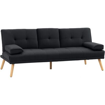 Homcom Canapé-Lit 3 Places Scandinave Gris - Canapé-Lit - Publicité Homcom Canapé-Lit 3 Places Scandinave Gris - Canapé-Lit - Publicité