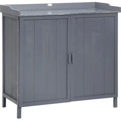 Armoire de jardin Outsunny avec table de rempotage - Rangement de jardin - Publicité Armoire de jardin Outsunny avec table de rempotage - Rangement de jardin - Publicité