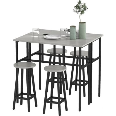 HOMCOM - 6-Piece Bar Table Set HOMCOM - 6-Piece Bar Table Set