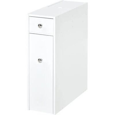 Meuble de salle de bain HOMCOM Porte-papier compact - MDF - Publicité Meuble de salle de bain HOMCOM Porte-papier compact - MDF - Publicité