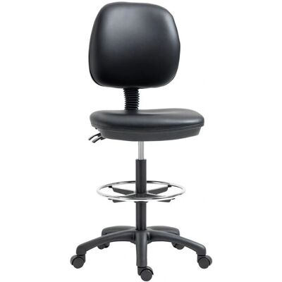 Tabouret de bureau réglable Vinsetto - Noir - 69-91cm - Ergonomique & Pivotant - Publicité Tabouret de bureau réglable Vinsetto - Noir - 69-91cm - Ergonomique & Pivotant - Publicité
