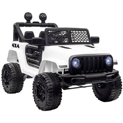 HOMCOM Voiture électrique blanche pour enfants 12V 5 km/h avec télécommande - Publicité HOMCOM Voiture électrique blanche pour enfants 12V 5 km/h avec télécommande - Publicité