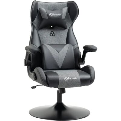 Chaise Gaming Ergonomique Vinsetto - Hauteur Réglable, Rotation 360°, Coussins Lombaires et Tête - Publicité Chaise Gaming Ergonomique Vinsetto - Hauteur Réglable, Rotation 360°, Coussins Lombaires et Tête - Publicité