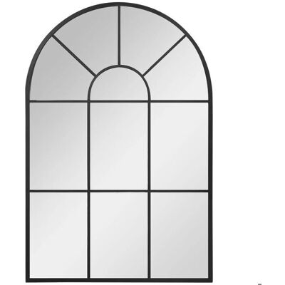 Miroir en métal style industriel HOMCOM - 91x60cm - Cadre de fenêtre décoratif - Publicité Miroir en métal style industriel HOMCOM - 91x60cm - Cadre de fenêtre décoratif - Publicité