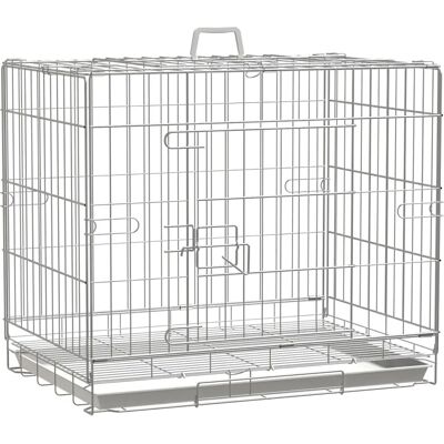 Gabbia per cani pieghevole bianca PawHut - Gabbia per cani Gabbia per cani pieghevole bianca PawHut - Gabbia per cani
