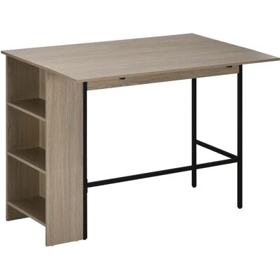 HOMCOM Hellgraue Kücheninsel mit Stauraum - 120x76x91,4cm HOMCOM Hellgraue Kücheninsel mit Stauraum - 120x76x91,4cm