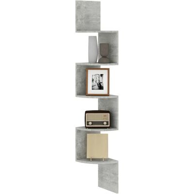 Étagère Zigzag HOMCOM - 5 Niveaux - Gris - Publicité Étagère Zigzag HOMCOM - 5 Niveaux - Gris - Publicité