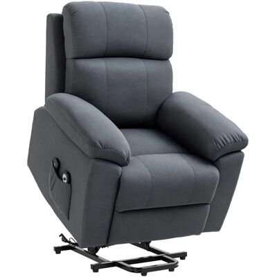 HOMCOM Fauteuil Relaxation Électrique Gris - Publicité HOMCOM Fauteuil Relaxation Électrique Gris - Publicité