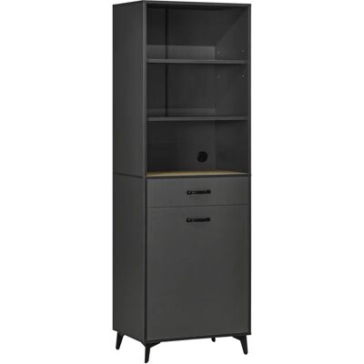 Buffet style industriel HOMCOM avec rangement - Gris - Publicité Buffet style industriel HOMCOM avec rangement - Gris - Publicité