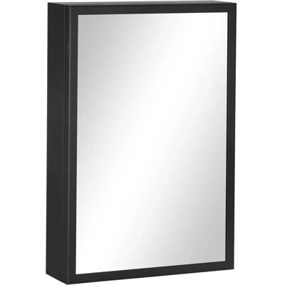 Armoire de salle de bain Kleankin - Murale, Acier, 40x12x60cm, Noir - Publicité Armoire de salle de bain Kleankin - Murale, Acier, 40x12x60cm, Noir - Publicité