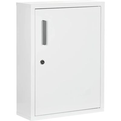 kleankin Armoire Médicale Blanche - Murale, Verrouillable, 3 Niveaux - Publicité kleankin Armoire Médicale Blanche - Murale, Verrouillable, 3 Niveaux - Publicité