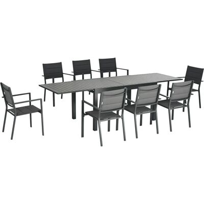 Outsunny Gartenset ausziehbarer Tisch 135-270cm, 8 Stühle Outsunny Gartenset ausziehbarer Tisch 135-270cm, 8 Stühle