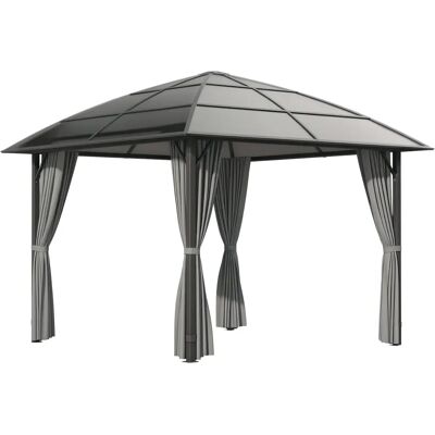 Pavillon de Jardin Outsunny en Aluminium - 3x3m Imperméable UV - Publicité Pavillon de Jardin Outsunny en Aluminium - 3x3m Imperméable UV - Publicité