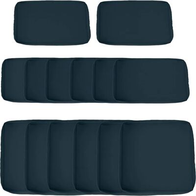 Outsunny Lot de 14 housses de rechange pour coussins de jardin - 6 housses d'assise, 8 housses de dossier - Housses avec fermeture éclair en polyester déperlante - Ensemble de housses pour coussins de mobilier extérieur - Publicité Outsunny Lot de 14 housses de rechange pour coussins de jardin - 6 housses d'assise, 8 housses de dossier - Housses avec fermeture éclair en polyester déperlante - Ensemble de housses pour coussins de mobilier extérieur - Publicité