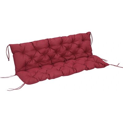 Coussin extérieur Rouge Chesterfield pour banc et mobilier de jardin - Coussin - Publicité Coussin extérieur Rouge Chesterfield pour banc et mobilier de jardin - Coussin - Publicité