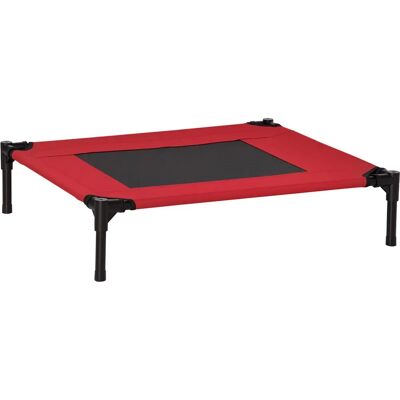 Lit surélevé PawHut pour animaux - Textilène, 76x61x18cm - Rouge et Noir - Publicité Lit surélevé PawHut pour animaux - Textilène, 76x61x18cm - Rouge et Noir - Publicité